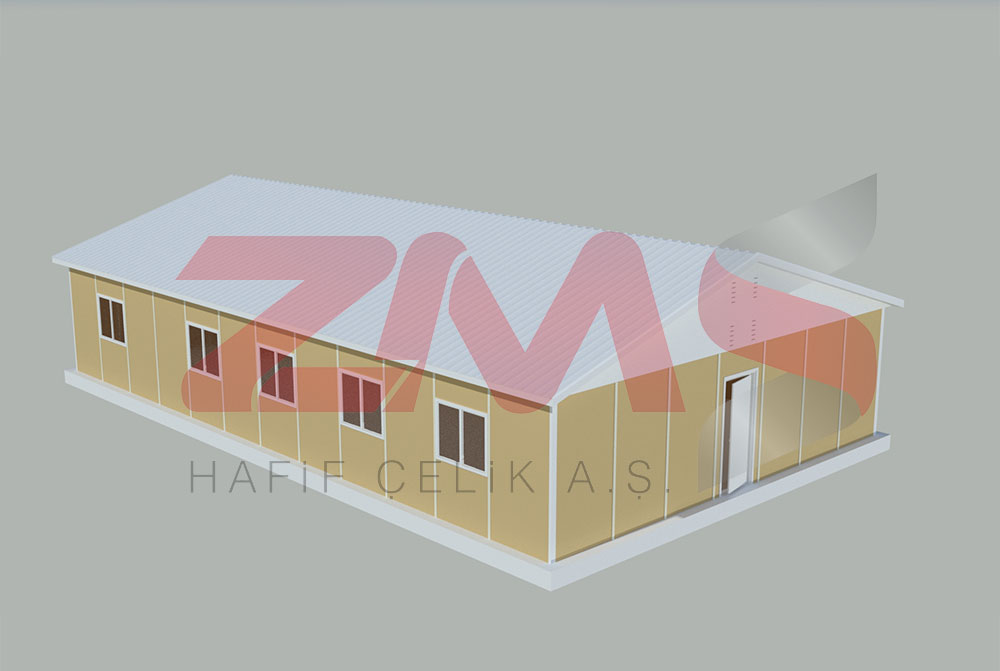 ZMS Çelik 136 M² Dining Hall Building