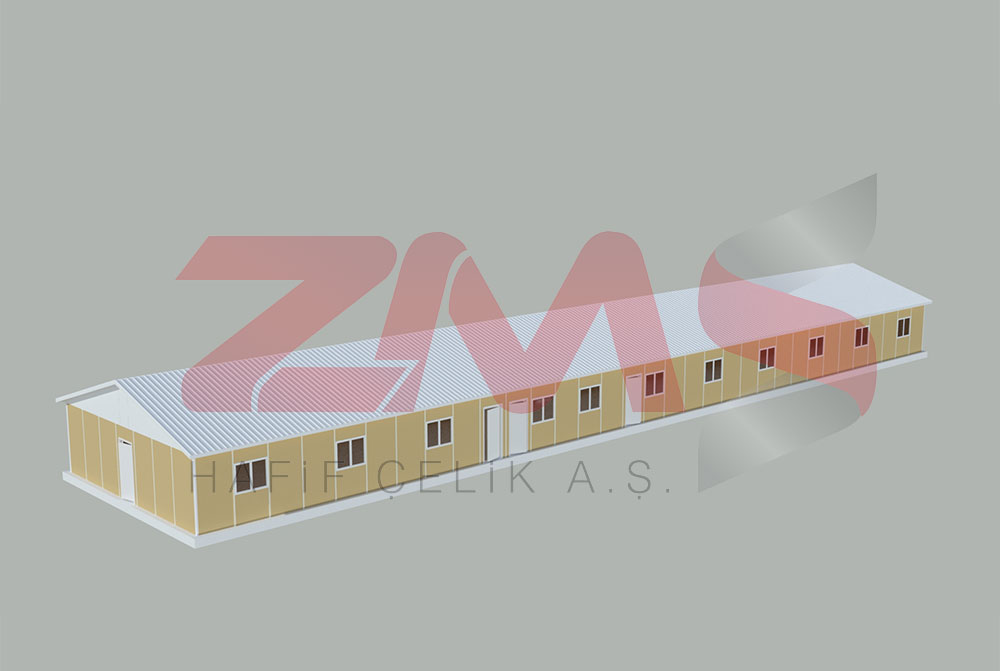 ZMS Çelik 373 M² Dining Hall Building