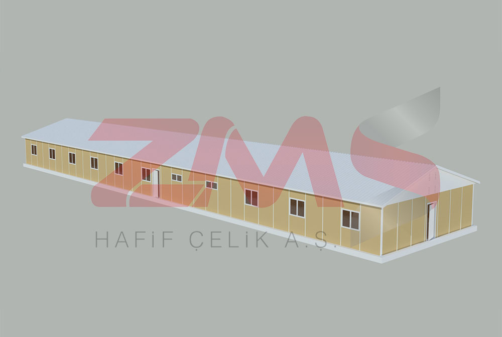 ZMS Çelik 373 M² Dining Hall Building
