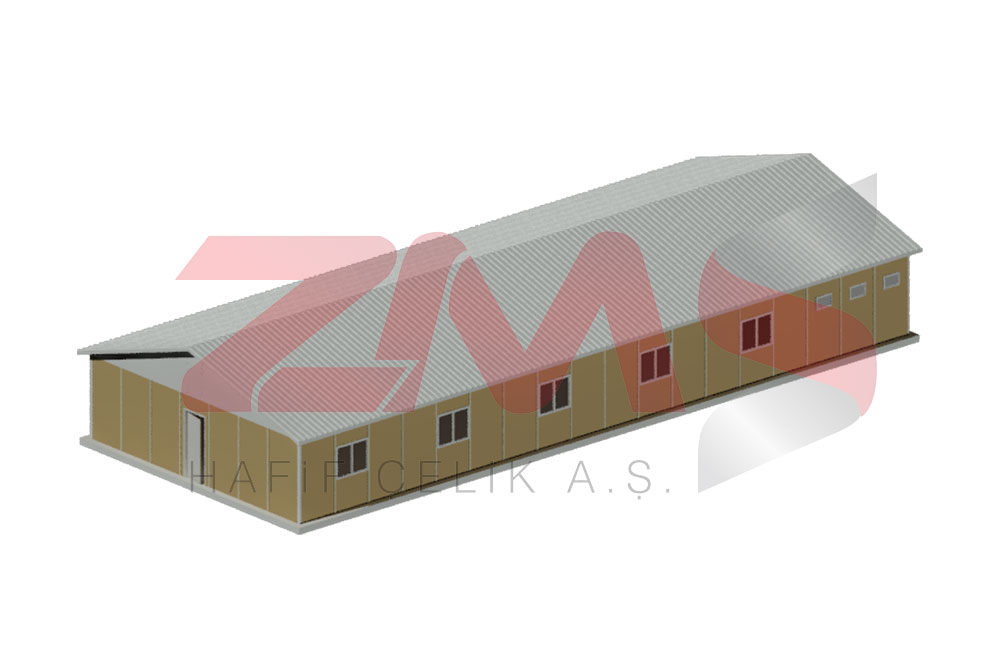 ZMS Çelik 204 M² İşçi Yatakhanesi