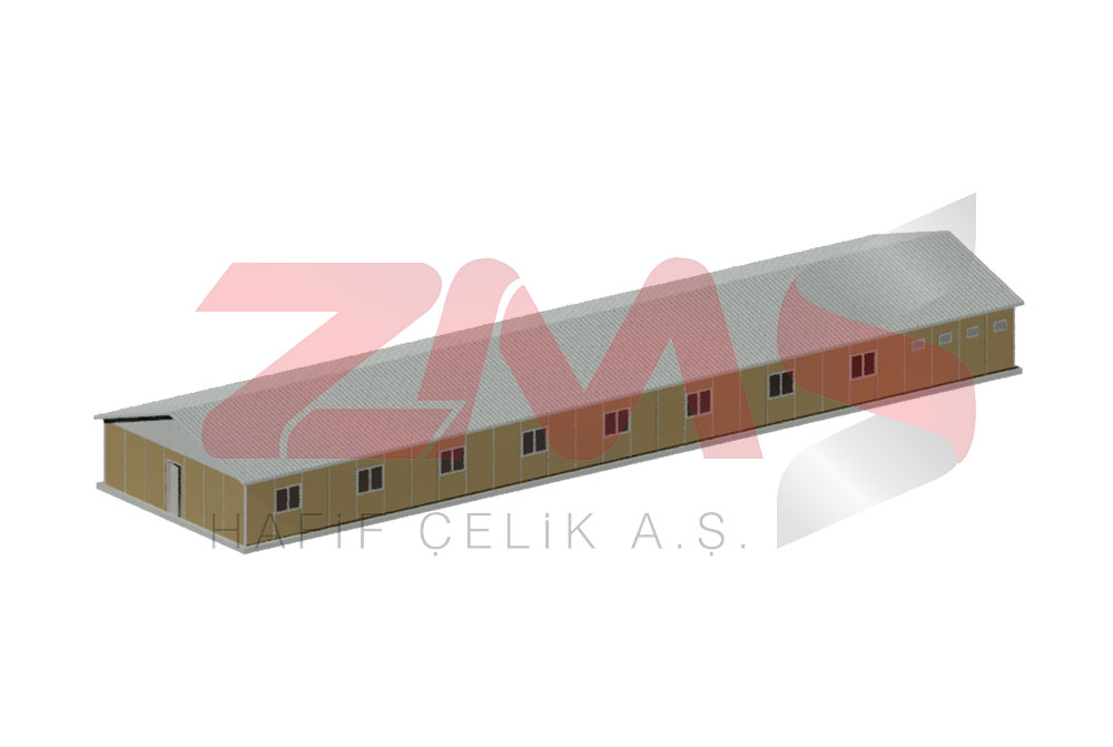 ZMS Çelik 317 M² İşçi Yatakhanesi