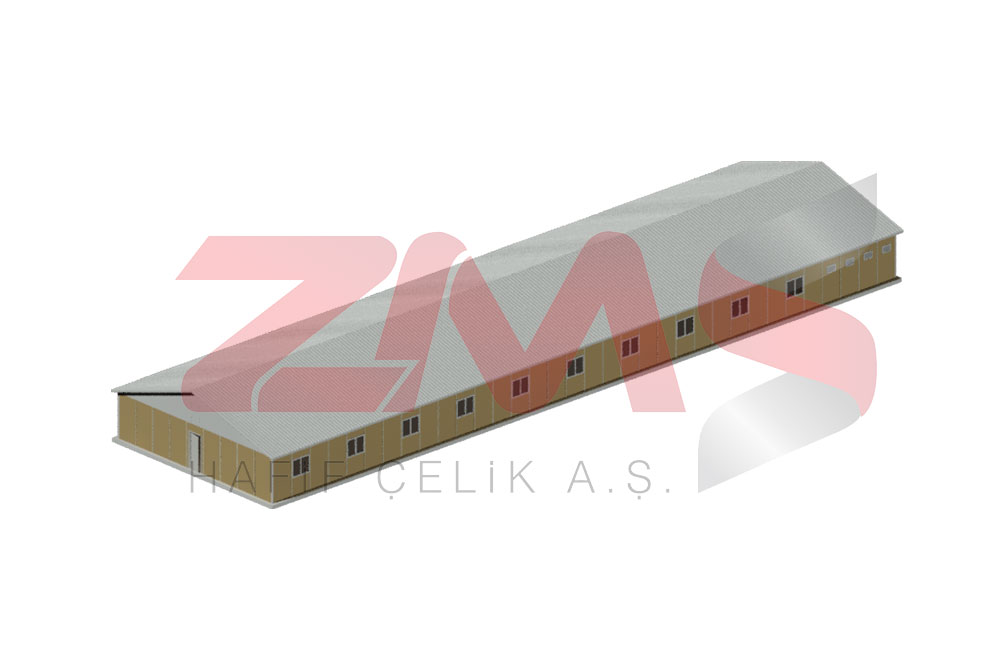 ZMS Çelik 492 M² İşçi Yatakhanesi