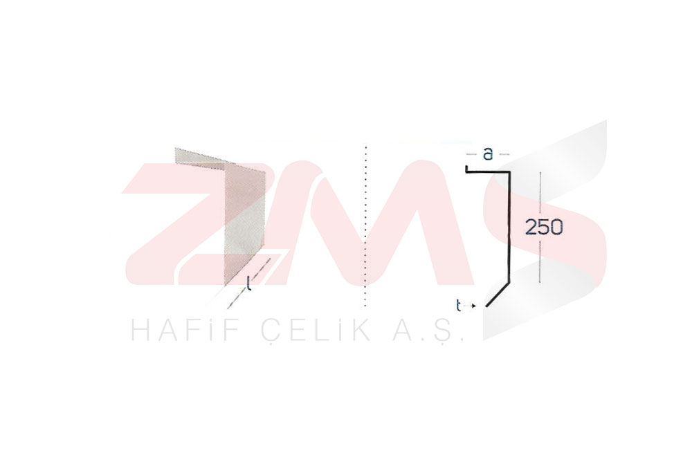 ZMS Çelik Galvanized Intermediate Z Profile