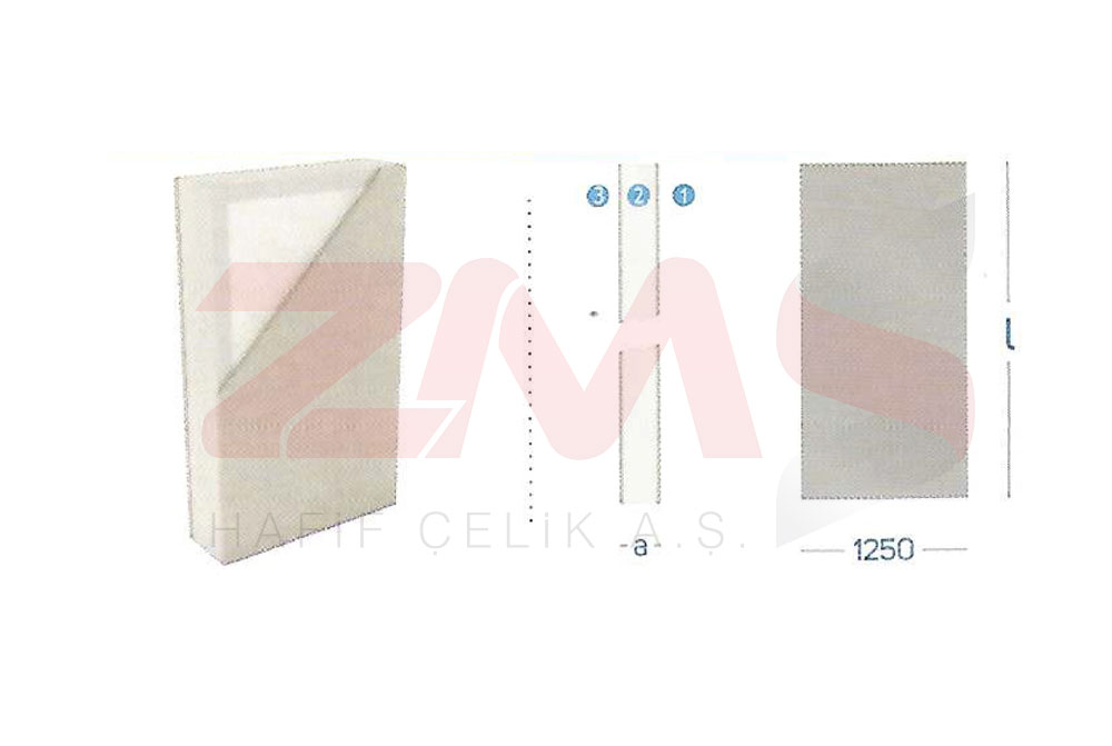 ZMS Çelik Cement Bonded Particle Board + Carcass + Styrofoam + Cement Bonded Particle Board