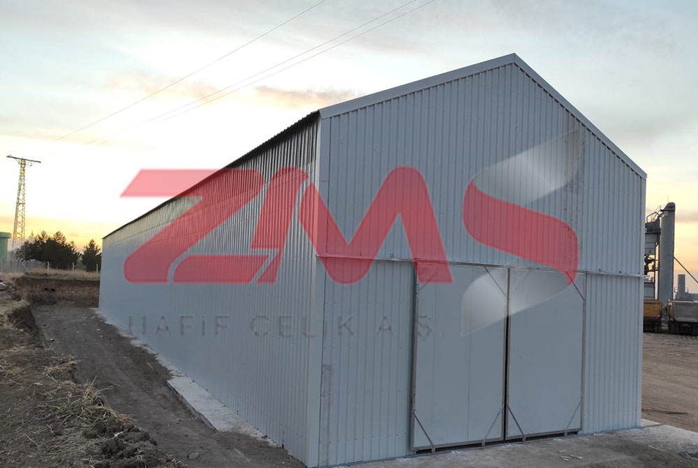 ZMS Çelik Arakatlı Hangar 500 m² 