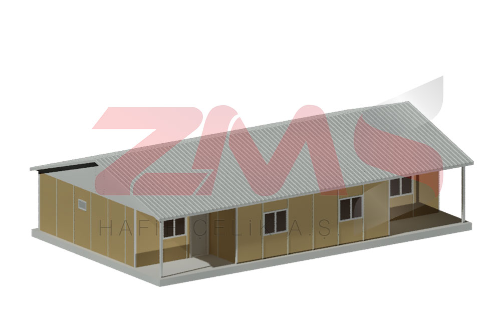 ZMS Çelik 136 M² EXECUTIVE LOGISTICS BUILDINGS